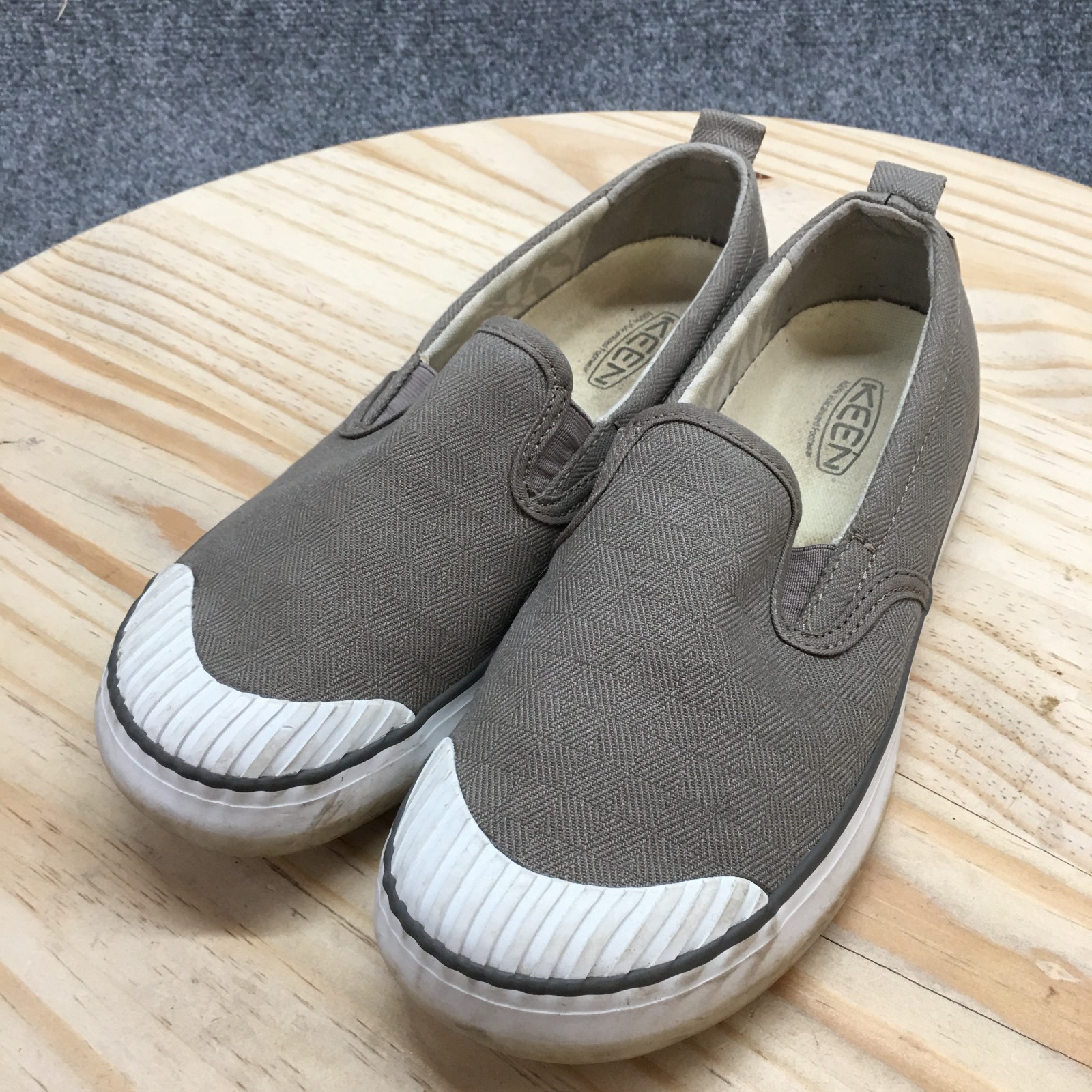 Keen Shoes mocassini donna 8 5 W Elsa slip on grigio bassi comodi 10170148
