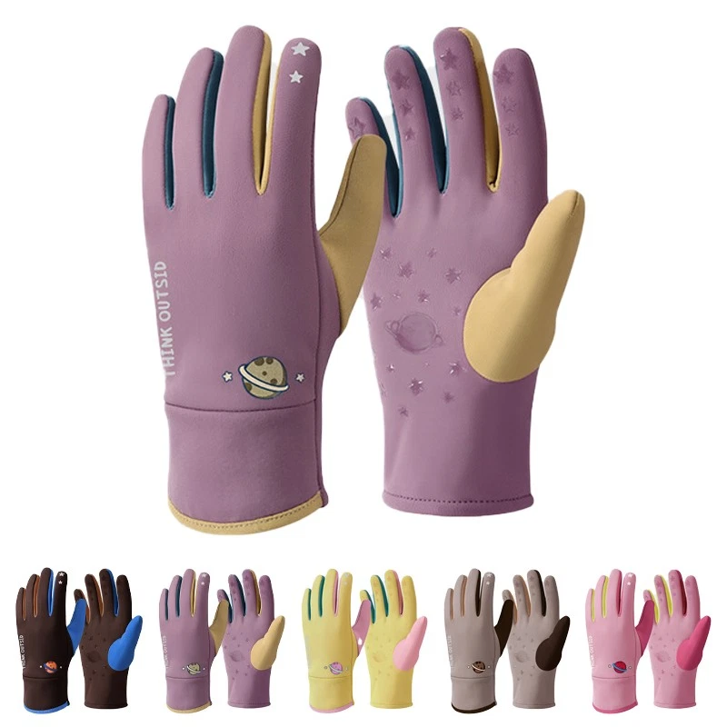 Kids Winter Gloves Boys Girls Soft Lining Warm Gloves Thermal Children Mittens
