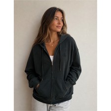 Isabel Marant Oversized Logo Zippered Hoodie