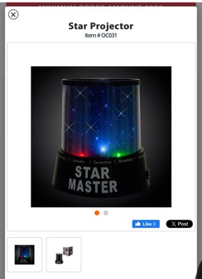 Star Master Color Changing LED Star Projector