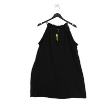 Mango Slip Midi Dress M in Black