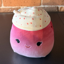 Squishmallows Pink/White Cupcake Plush Doll 2023 Mini Under 6 in Washable