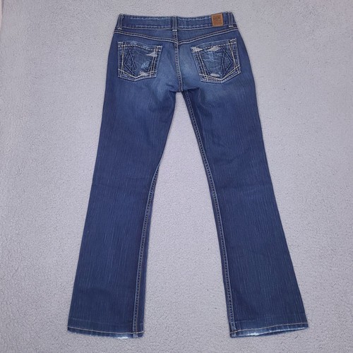 BKE Jeans Womens 29 x 31 Blue Culture Boot Cut Thich Stitch Denim Cowgirl - Picture 2 of 17