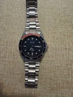 Vintage SeikoPepsi Sports 100 Black Face Divers Watch Fresh Battery Runs Great