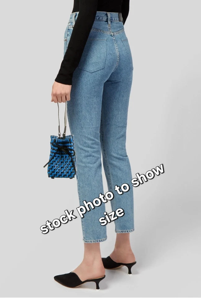 Truss Medium Bucket Bag, Blue/Black Herringbone Pattern - Image 2 of 4