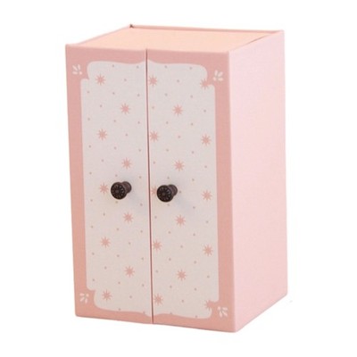 Doll House Miniature Wardrobe Furniture With Functional Door Scene Display Props