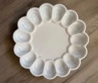 Indiana Milk Glass Egg Plate Platter Hobnail Pattern Grail Serving