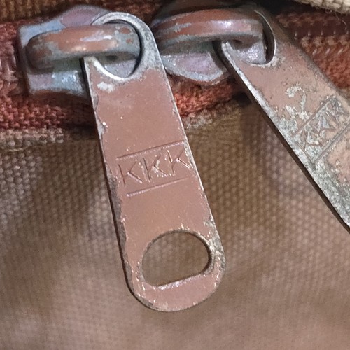 Vintage Camp Ways Backpack 70s Daypack KKK Zip Leather Bottom Faded & Dirty - Picture 7 of 20