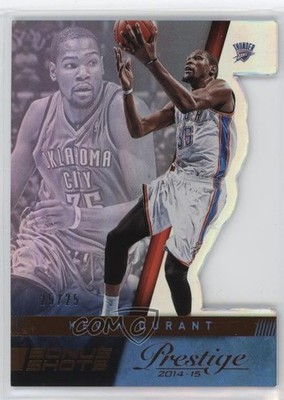 2014 Panini Prestige Bonus Shots Orange Die-Cut Premium /25 Kevin Durant #95 4f5