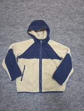 Sherpa Fleece Hooded Jacket Gap Kids Sz S
