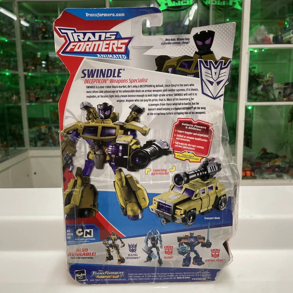 Transformers Hasbro ANIMATED Serie Decepticon Swindle - Immagine 3 di 4