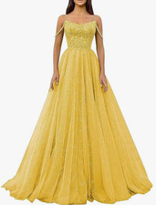 Damen Abschlussballkleider Formelles Ballkleid Schulterfreies Partykleid