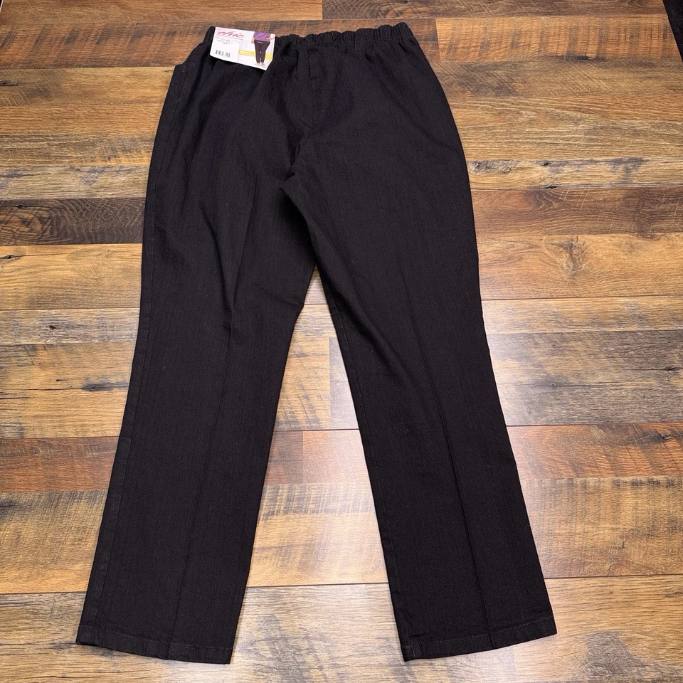 Chic Comfort Collection Pantalones Pull On 16 Petite Cintura Elástica de tiro alto Nuevos Foto 2 de 4