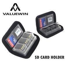22 Slot SD Card Storage Case Memory Card Organizer Carrying Pouch Holder Bag