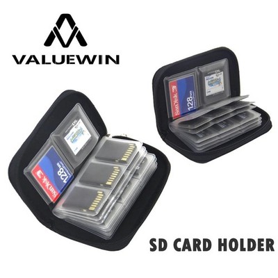 22 Slot SD Card Storage Case Memory Card Organizer Carrying Pouch Holder Bag