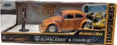 Jada Toys 1:24 Scale Transformers Volkswagen Beetle Bumblebee & Charlie