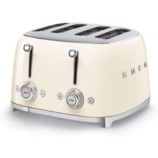Smeg TSF03CRUK Retro Style 4 Slice Toaster – Cream - Brand New