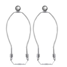 2 Pcs 8 Inch Lamp Harp Holder for Table and Floor Lamps Chrome Polished
