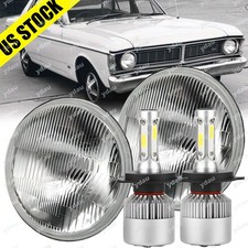 Fit For Ford Falcon 1960 1961 1962-1970 Pair 7 Round Led Headlights Hilo Beam Fit For Ford Falcon 1960 1961 1962-1970 Pair 7 Round Led Headlights Hilo Beam
