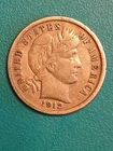 1912-D Barber Dime Silver  Mint Circulated Business Strike Uncertified (F-VF)