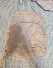 Vera Bradley Beige Quilted Girls Backpack
