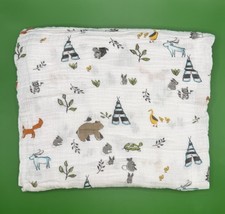 Little Unicorn Organic Cotton Muslin Baby Swaddle Blanket - Forest Friends