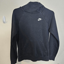 Nike Sportswear Essential Funnel-Neck Fleece Pullover Hoodie BV4116 XS Black