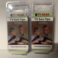 TV Ears Replacement Ear Tips 10 20 Comply Foam SnapTips Lot Of 2