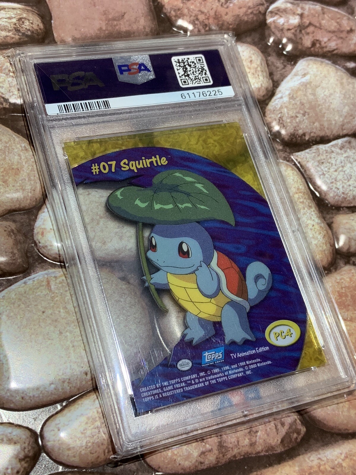 Pokemon Squirtle Topps Clear Card PC4 2000 TV Animation PSA 10