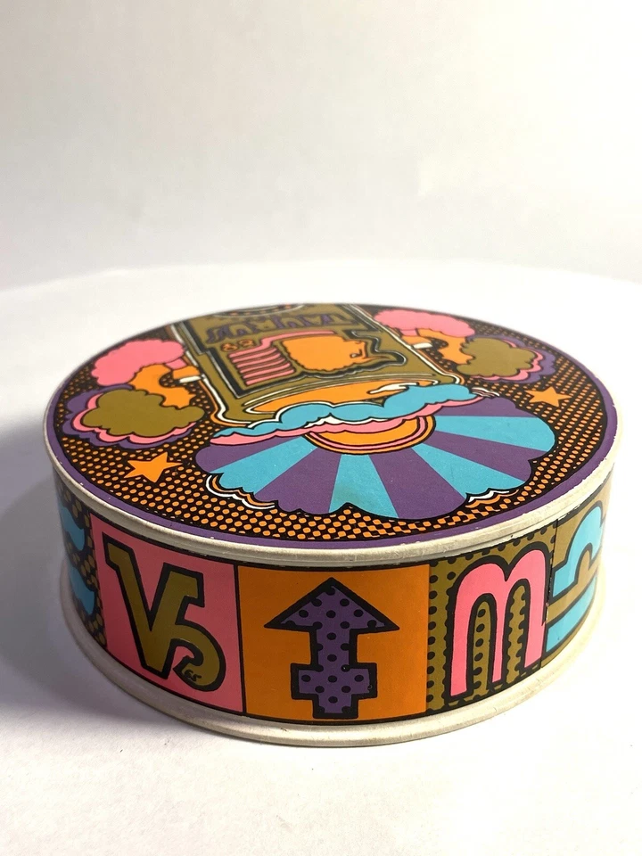 1970 Zany Zodiac TAURUS Vintage Springbok Box Only Round 7" Mini Puzzle PZL 9065 - Image 4 of 4