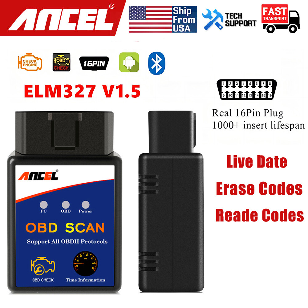 Bluetooth OBD2 OBDII Car Diagnostic Scanner Auto Fault Code Reader Tool ELM327-image