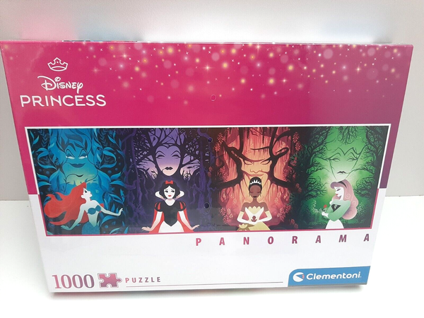 Ovp + Rar: 1000 Teile Puzzle Clementoni Panorama Disney Princess Prinzessinnen-image