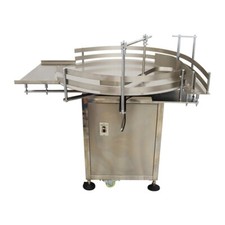 110V Automatic Bottle Unscrambler Rotary Accumulation Table dia.39.37"