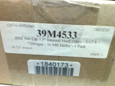 IBM 1TB 3.5 Disco Rigido 44X2458 7200 Rpm SATA E-Ddm 3G 4X2459 44X2479 IBM 1TB 3.5 Disco Rigido 44X2458 7200 Rpm SATA E-Ddm 3G 4X2459 44X2479