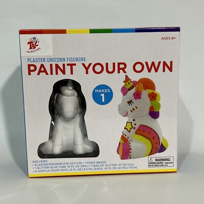 Paint Your Own Plaster Unicorn, TBC The Best Crafts Figur,
