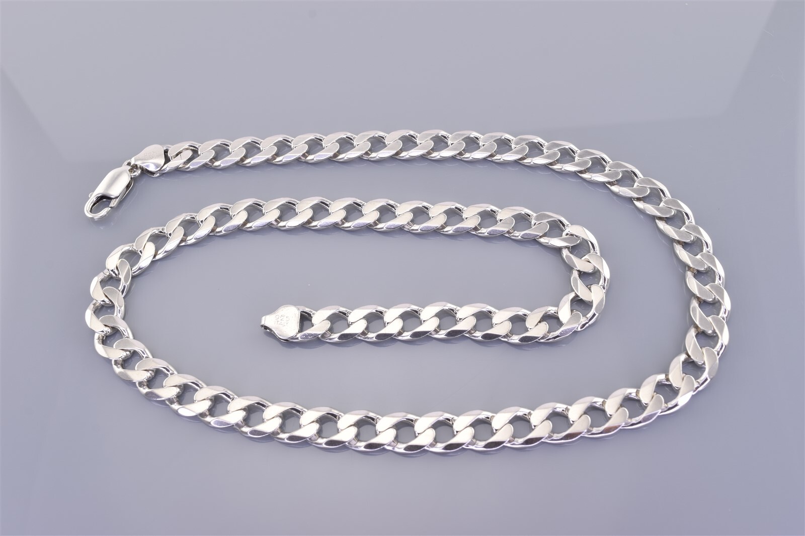 Bracciale Groumette 6 Maglie Rolò In Oro Bianco 18k Con Diamanti, 19.0 0.5 Cm | GV - Foto 3