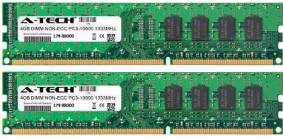 A-Tech Components 4GB STICK For Dell Optiplex Series 3010 390 580 790 7900 9010 980 990 DIMM DDR3 NON-ECC PC3-10600 1333MHz RAM Memory Genuine A-Tech Brand