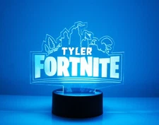 Fortnite Personalized LED Lamp with Remote Control - Customized LED Gamer
