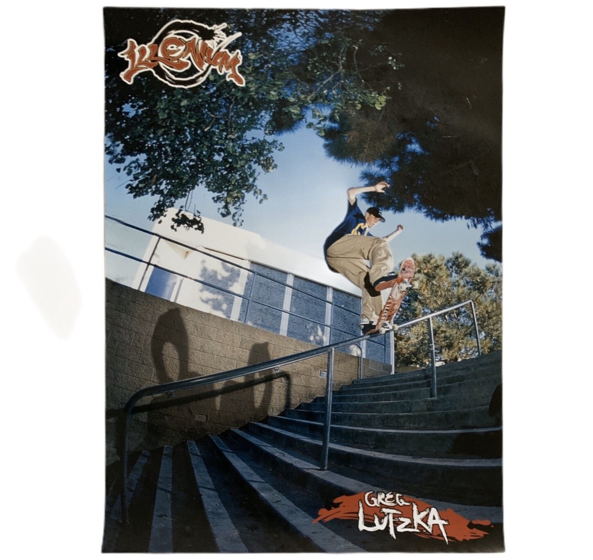 ILLENIUM 2002 GREG LUTZKA Two Sided Skateboard Poster Decks Gear