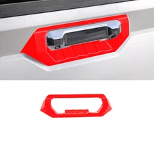Tailgate Door Handle Bowl Decor Cover 1* For Toyota Tundra 2022-2024 Bright Red
