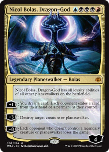 MTG Nicol Bolas, Dragon-God War of the Spark Regular NM - Picture 1 of 1