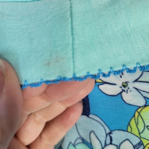 NWT Vintage Pink Kmart Robe/Chemis Set Teal Floral Size 1XL Cotton Poly Blend - Picture 8 of 14