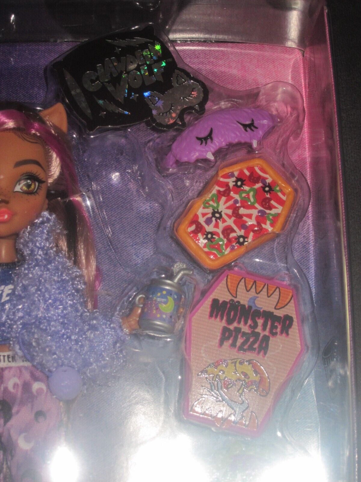 Monster High Doll, Clawdeen Wolf Creepover Party Set with Pet Dog Crescent,  Sleepover Clothes and Accessories