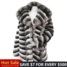 Men Real Rex Rabbit Fur Coat hood Jacket Wint...