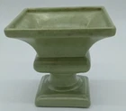 Vintage Haeger USA Pottery MCM Celadon Green Speckled 6.5" Planter Pot Vase