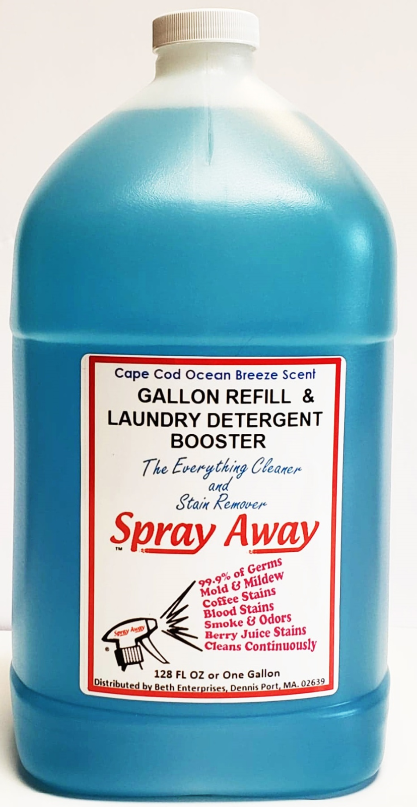 Spray Away Cleaner & Stain Remover Gallon Refill in the Ocean Breeze