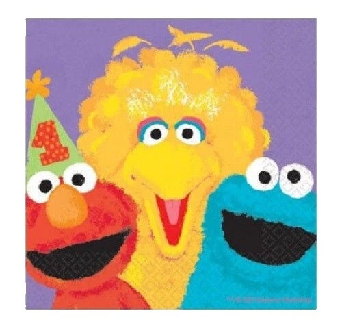 Sesame Street Multicolor Party Napkins