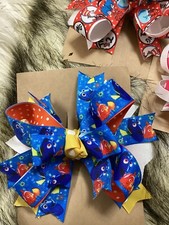 Adorable,New,storybook Favorites,med.grosgrain,Stacked -hair bows,6pc,hm-USA