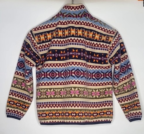 $95 Polo RALPH LAUREN Girls MEDIUM 8 - 10 Multicolor FLEECE Zip Band Collar NWT - Picture 2 of 12