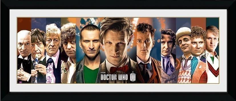 Merchandising Doctor Who: 11 Doctors (Stampa In Cornice 76x30 Cm)